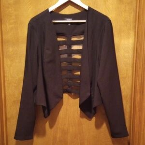 Torrid size 2 Black Cutout Blazer